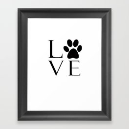 Dog Lover Framed Art Print