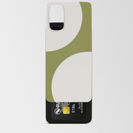 Modern 70s Arch Figures Abstract on Green Android Card Case