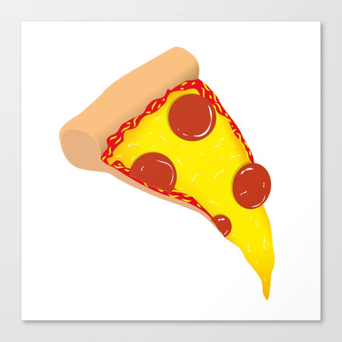 Pepperoni Pizza Slice Canvas Print