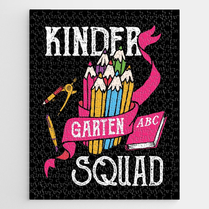 Kindergarten Squad Student Back To School Jigsaw Puzzle