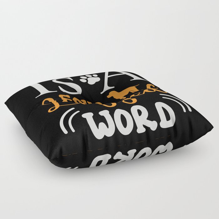 4 legged word LOVE Floor Pillow