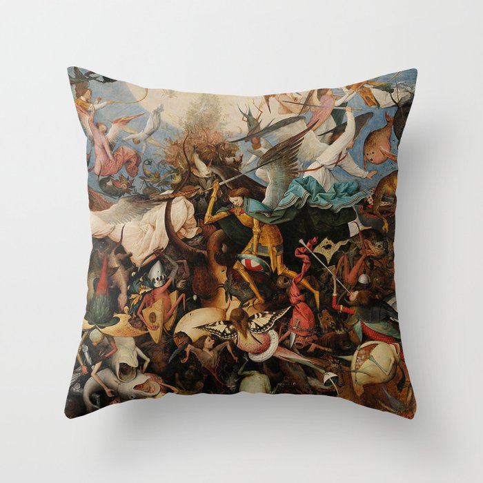 Pieter Bruegel the Elder The Fall of the Rebel Angels Throw Pillow