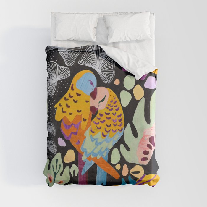 Lovebirds Duvet Cover