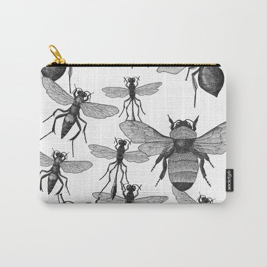 Bees and wasp Flying Carry-All Pouch