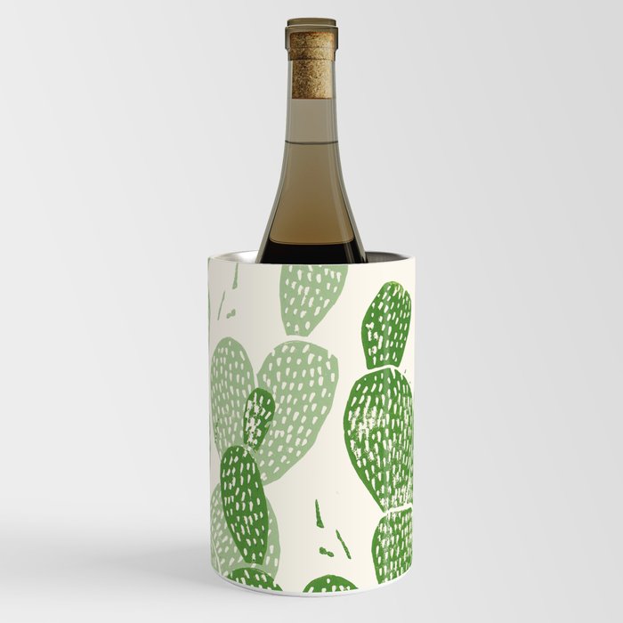 Linocut Cactus #1 Wine Chiller