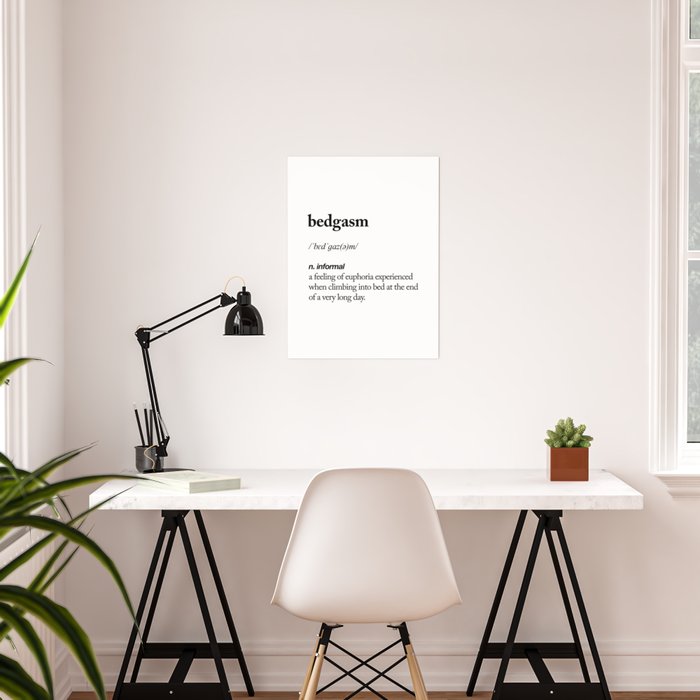 Bedgasm Black And White Contemporary Minimalism Typography Design