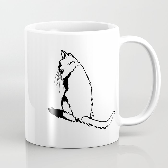 Cat Cold Shoulder Coffee Mug