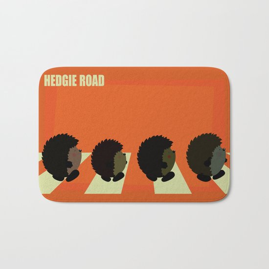 Hedgie road Bath Mat