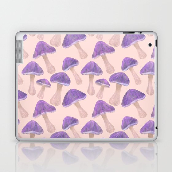 Purple Mushrooms Pattern  Laptop & iPad Skin