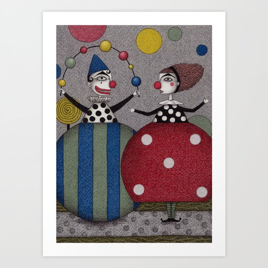 Ball Game (2) Art Print