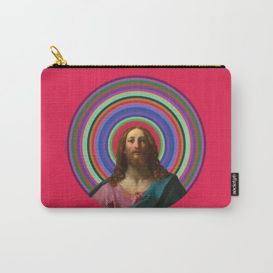 Rainbow Jesus Carry-All Pouch