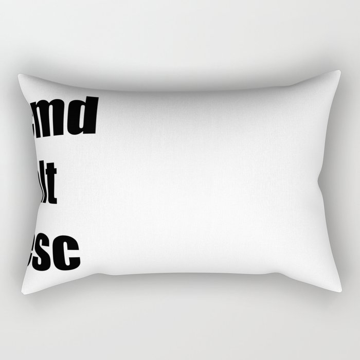 cmd alt esc Rectangular Pillow