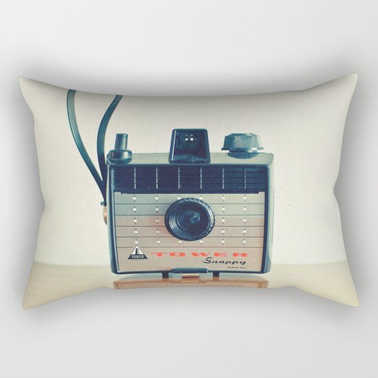 Black Tower Rectangular Pillow