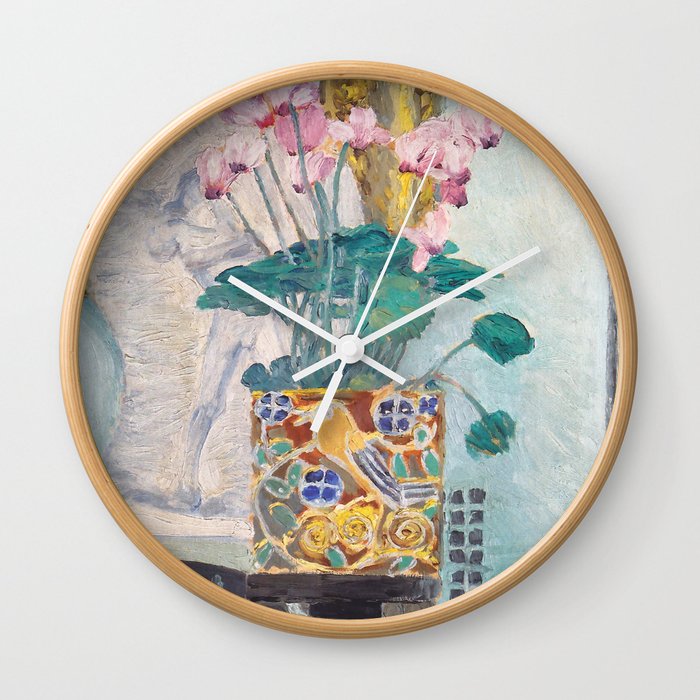 Charles Rennie Mackintosh "Cyclamen" Wall Clock