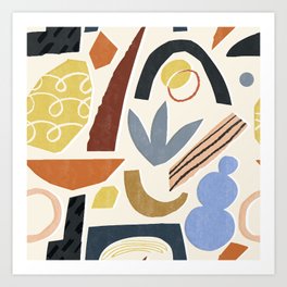 Abstract collage Art Print