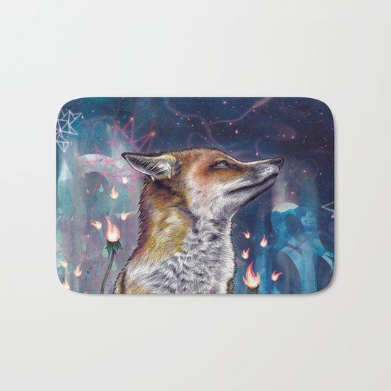 There is a Light Bath Mat