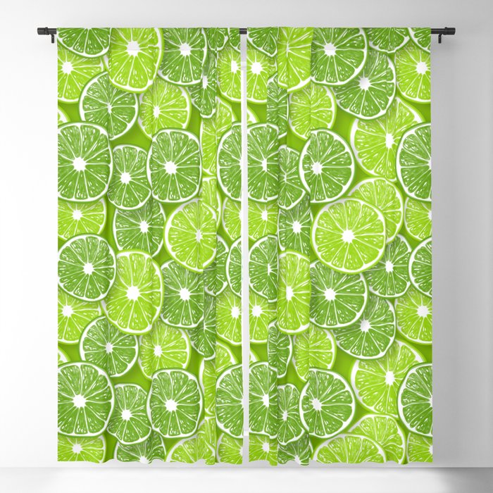 Lime pop Blackout Curtain
