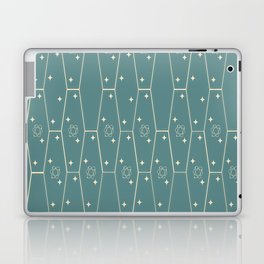 Mid-Century Modern Elongated Hexagon Atomic Star Pattern 1.1 Laptop Skin