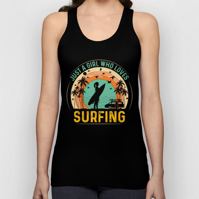 Just a Girl Who Loves Surfing Tank Top