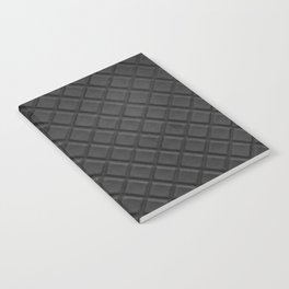 Black leather lattice pattern - By Brian Vegas Notebook