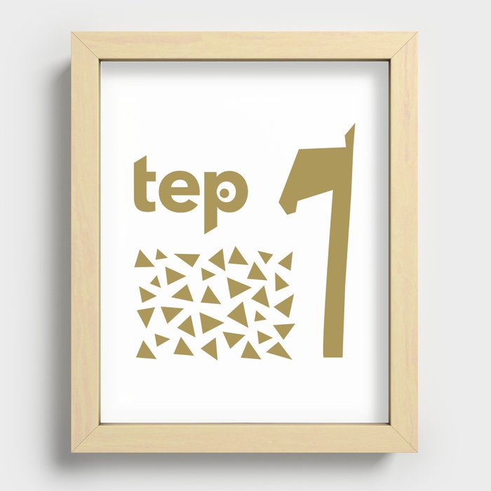 Tep Triangles Recessed Framed Print
