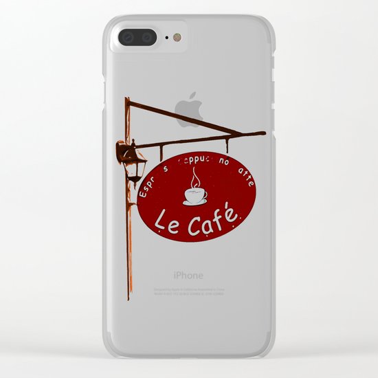 Le Cafe, France Clear iPhone Case