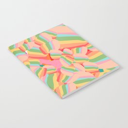 Bubblegum Pop Art Colorful Pattern Design Notebook