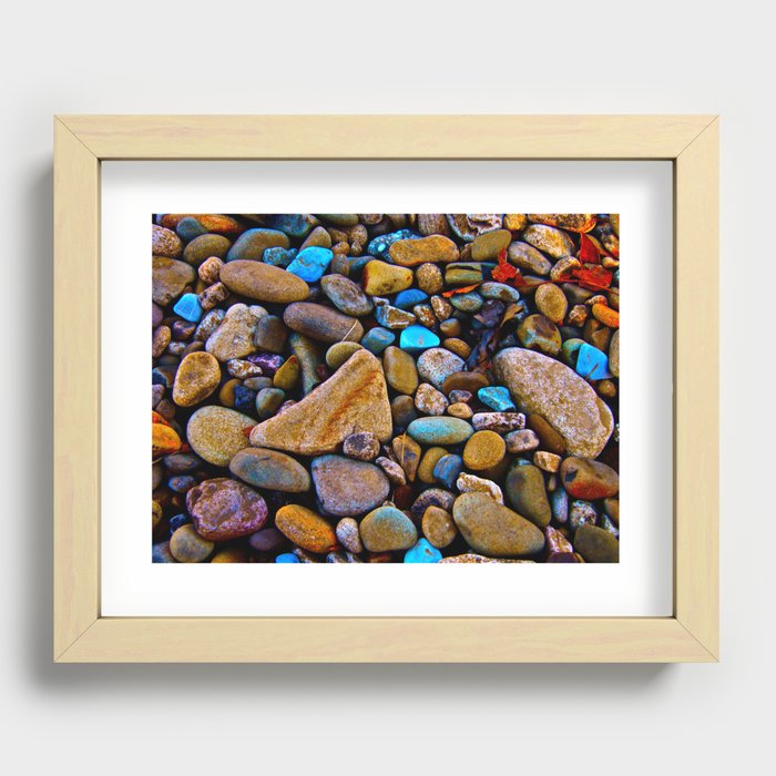 River Rock Recessed Framed Print