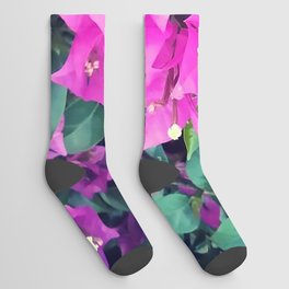 Purple Flowers Socks