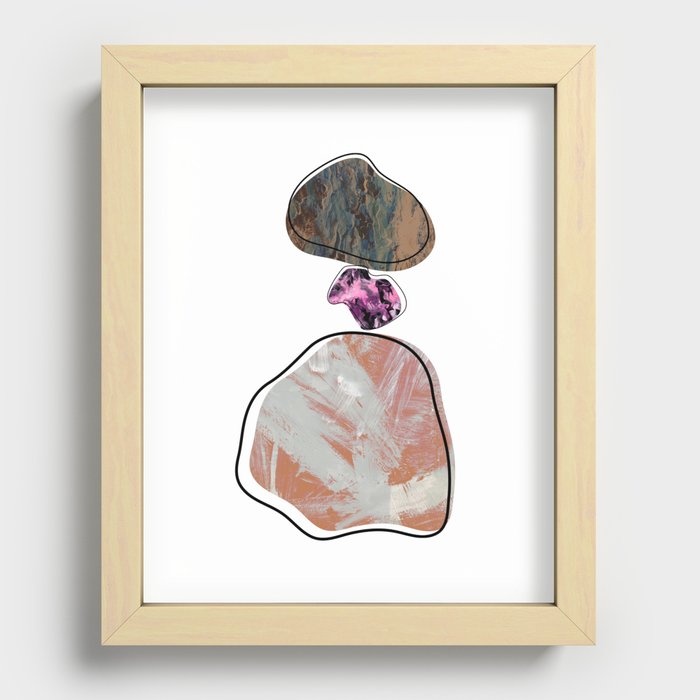 Trio Composition Recessed Framed Print