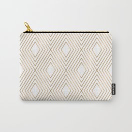 Elegant Geometric Gold Pattern Illustration Carry-All Pouch