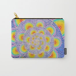 Rainbow Mandala Colorful Psychedelic Trippy Spiral Tapestry Painting Batik (Triametes Versicolor) Carry-All Pouch | Trippypainting, Rainbowvortex, Sacredgeometry, Mandala, Colorfulspiral, Trippyart, Meditation, Rainbowart, Trippyrainbowart, Batik 