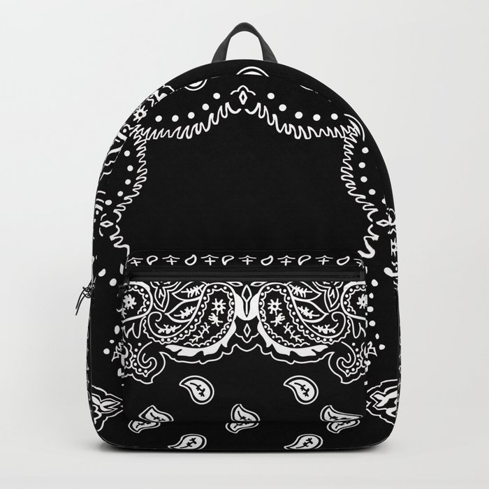 Bandana Black & White Backpack by Walk on Water | Society6