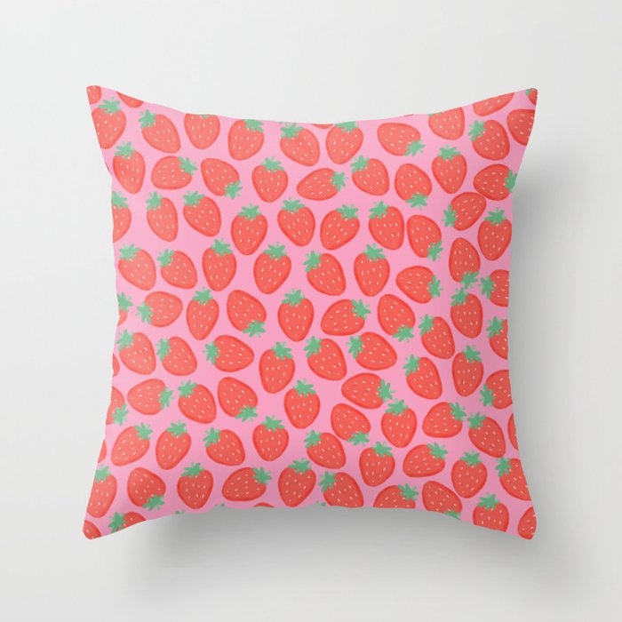 strawberry Throw Pillow