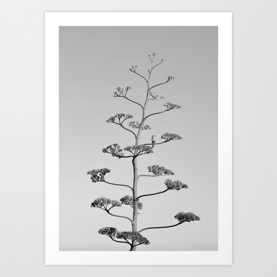 One false Leaf ~Silver~ Art Print