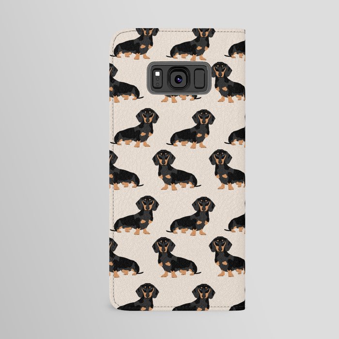 Dachshund doxie pet portrait hot dog weener dog breed funny small dogs puppy gifts for dachshund  Android Wallet Case
