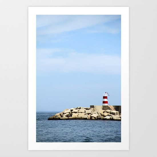Sea Blocks Art Print