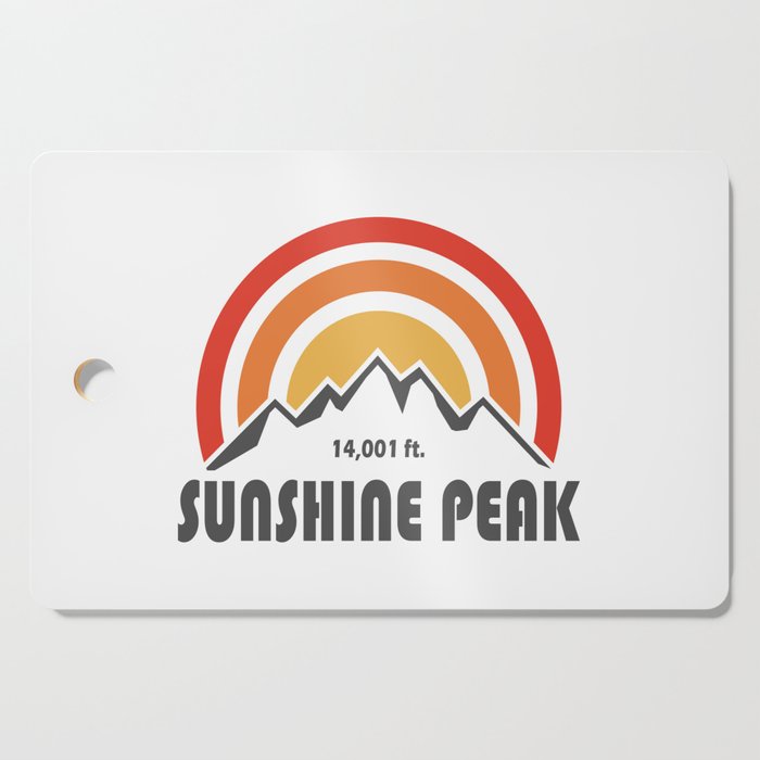 Sunshine Peak Colorado Cutting Board