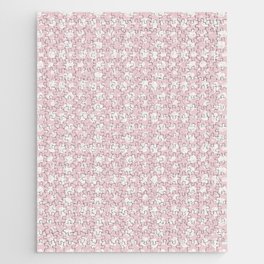 Paris Roses in Pink, a romantic floral pattern from Peppermint Creek. Jigsaw Puzzle
