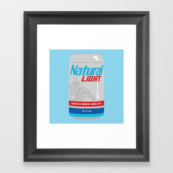 Natty Light Framed Art Print