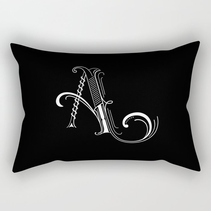Alphabet A Rectangular Pillow