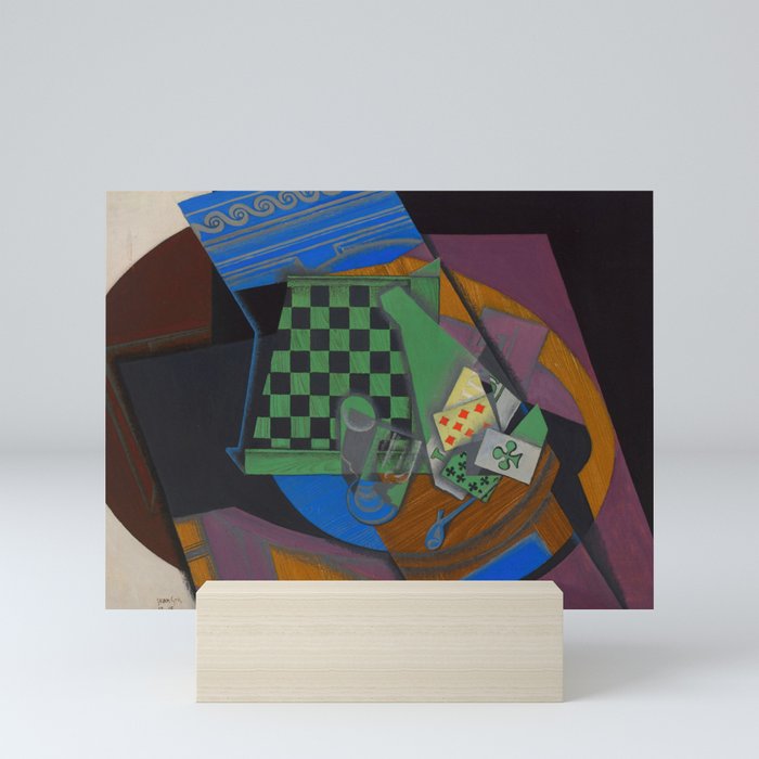 Juan Gris "Damier et cartes à jouer (Checkerboard and playing cards)" Mini Art Print