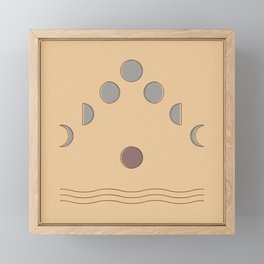 Moon Phases Framed Mini Art Print