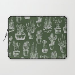 Cactus Pattern Green Laptop Sleeve