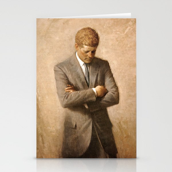 JFK - John F Kennedy Official Portrait by Aaron Shikler Stationery Cards