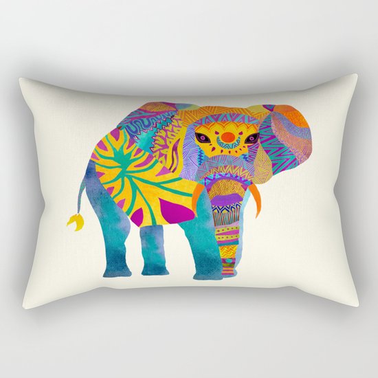 Whimsical Elephant Rectangular Pillow