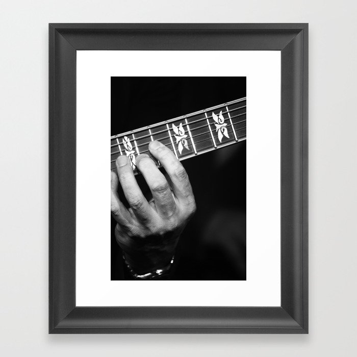 Guitar Hand Framed Art Print