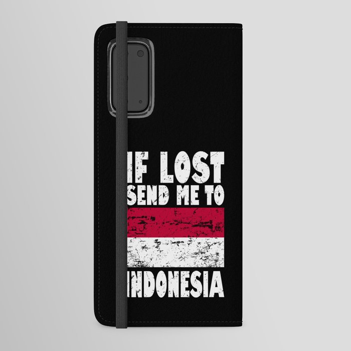 Indonesia Flag Saying Android Wallet Case