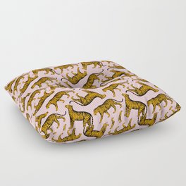 Tigers (Pink and Marigold) Floor Pillow