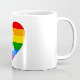 Love is love rainbow heart Coffee Mug